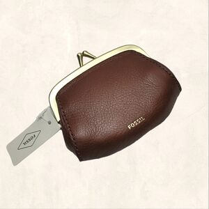 Fossil Vintage Brown Coin Pouch